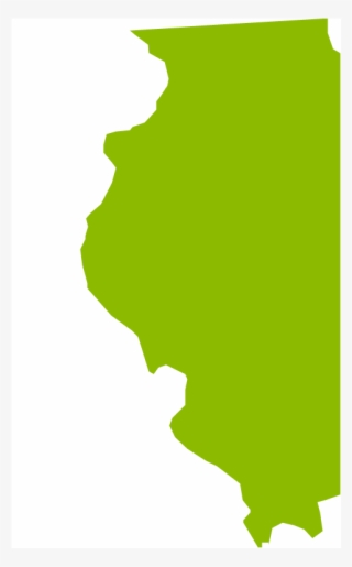 Illinois, Illinois, - Illinois State Shape Outline Throw Blanket #4619825