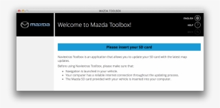 Once Toolbox Is Started, Please Insert Your Infotainment - Mazda Toolbox #4621153