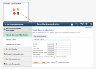 Benefits Administration Tile Opening Benefits Administration - Navigation #4621485