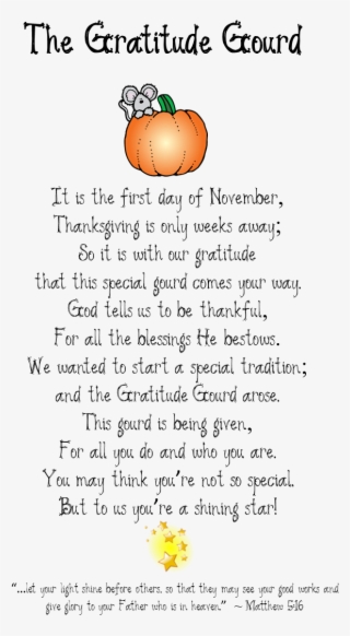 As Our Way Of Saying Thanks And A Way To Give Back - Gratitude Gourd #4622067