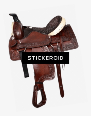 Western Trail Saddle - Buffalo Roper Style Saddle With Rawhide Silver Laced #4624892