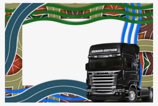 Scania R620 Design Edition Black Truck 32x24 Print #4627706