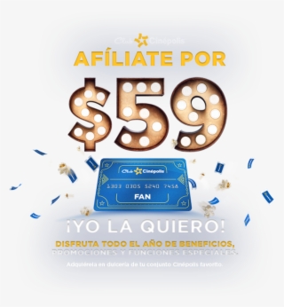 Afíliate Por Pesos Png Cinepolis Tarjetas De Regalo - Illustration #4629836