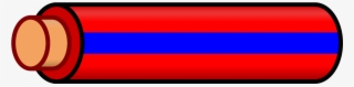 Wire Red Blue Stripe - Red Wire With Blue Stripe #4631597