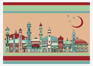 Paper Lamination Oriental Design B Rectangular Placemat - Gurdwara #4632359