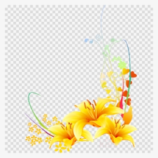 Yellow Vector Clipart Floral Design Flower Photography - Yellow Flowers Transparent Corner #4635098