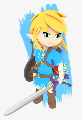 3d Model Of Link In Chibi/toon Style Of The Game The - Video Game #4635306