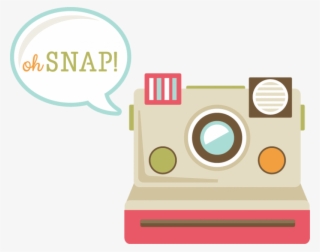 Camera Clipart Polaroid Camera - Cute Polaroid Camera Clip Art #4636174