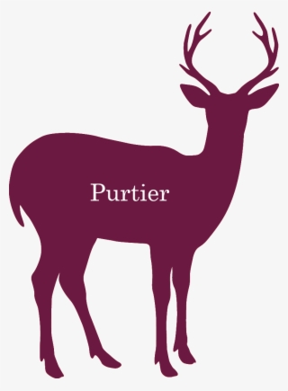 Cropped Deer Logo - シルエット 鹿 イラスト 白黒 #4636335