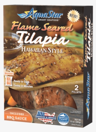 Flame Seared Hawaiian-style Tilapia With Bbq Sauce - Aqua Star Flame Seared Chili Lime Tilapia 10 Oz. Box #4636337
