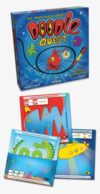 Doodle Quest Game - Blue Orange Doodle Quest Game #4637205