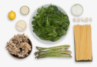 Creamy Pasta Primavera With Sautéed Asparagus & Crispy - Creamy Asparagus Mushrooms Pasta #4637817