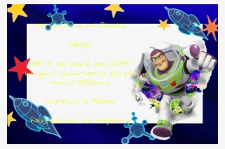 Invitacion Buzz Lightyear Png #4639145
