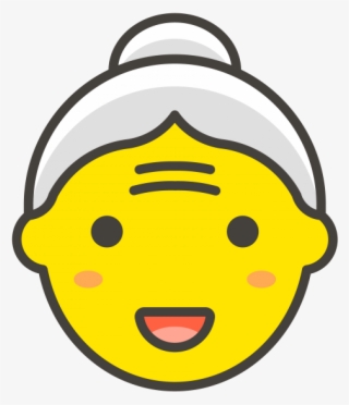 Old Woman Emoji - Old Woman Vector Png #4641912