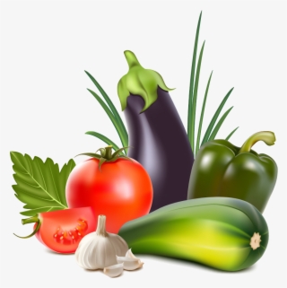 Clipart Vegetables Silhouette - Green Vegetable Vector Png #4642843