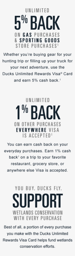 Unlimited 5% Back On Gas Purchases & Sporting Goodes - Back Home #4643463