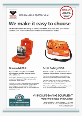 Viking Emergency Escape Breathing Devices Eebd - Oceanco Bw035-9500m, Emergency Escape Breathing Device #4645568