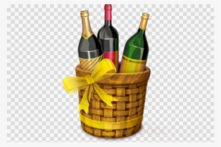 Wine Basket Png Clipart White Wine Common Grape Vine - Wine Basket Png #4645914