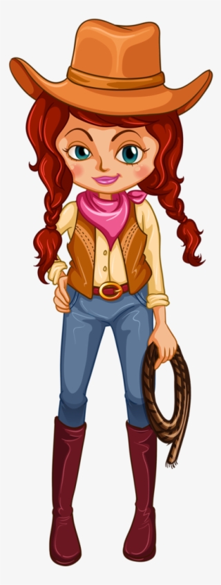 Cowgirl - Melonheadz Clipart Cowboy - Free Transparent PNG Download