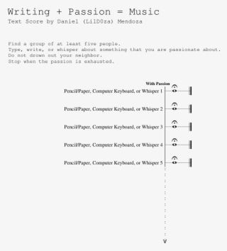 Writing Passion = Music Sheet Music For Percussion - Document #4646675
