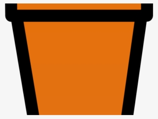 Pot Plant Clipart Brown Pot - Clip Art #4646975