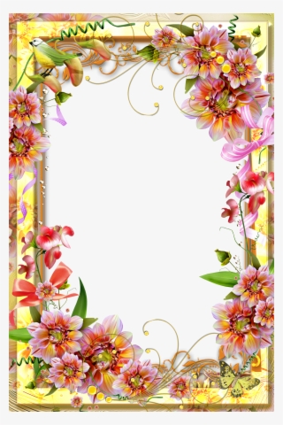 Vibrant Flower Border Page - Page Border Flower Design #4647021