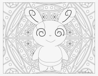 Adult Pokemon Coloring Page Spinda Png Ralts Pokemon - Disney Adult Colouring Pages #4647286