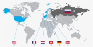 Germany , Switzerland , France ( 1), The Netherlands - World Map #4649056