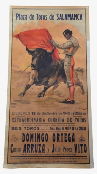 Spanish Bullfighting Poster Chairish - Madrid Domingo Ortega Arruza #4650000