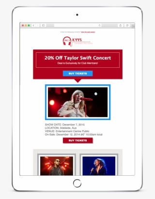 Messagesb Taylor Swift Tablet Email Coupon Final Size - Mobile Phone #4651859