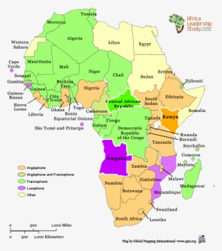 1 - Anglophone Francophone And Lusophone Africa - Free Transparent PNG ...