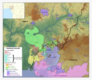 Map Of The Southern Bantoid Languages Of Nigeria And - Southern Bantoid Languages #4652872