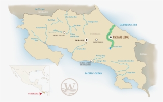 Costa Rica River Map - Colorado River Costa Rica Map #4652930