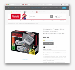 Https - //store - Nintendo - Co - Uk/nintendo Classic - Nintendo Classic Mini (snes) #4654959