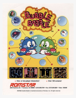 Online Bubble Bobble Free Play And High Score Save - Bubble Bobble Video Game #4655387