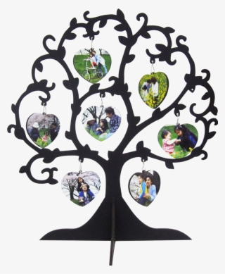 Atacado Sublimação Em Branco Artesanato De Presente - Tree Photo Collage Png #4655452