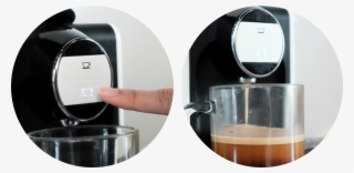 The Two Button Option Depend On What Kind Of Coffee - Drink #4656375