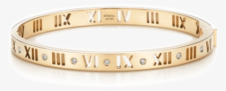 Medium Atlas Narrow Pierced Hinged Bangle In 18k Gold - Atlas Pierced Hinged Bangle #4657057