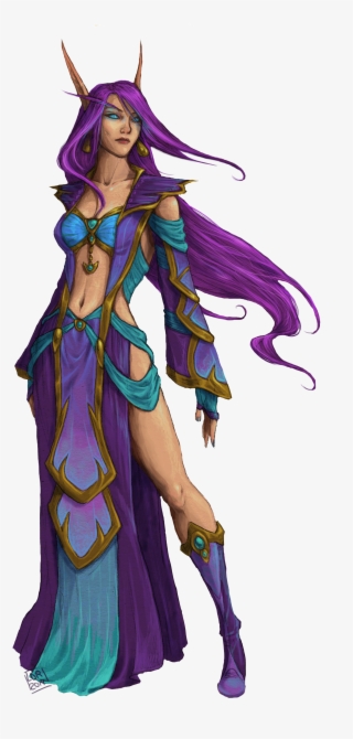 Wow Png Female Mage Clip Download - Wow Female Character Costume #4659889