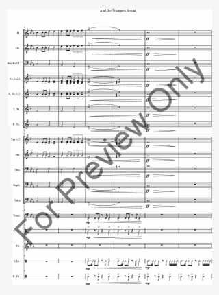 And The Trumpets Sound Thumbnail - Bob Turner And Trumpets Sound Flute Sheet Music #4661553
