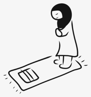 Prayer Hands Clipart 29, Buy Clip Art - Muslim Praying Cartoon Black And White #4662552