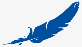 Blue Feather Vodka Clipart Bluefeathervodka Bird - Cartoon Feather Transparent Background #4662568