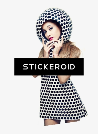 Ariana Grande - Colorful Blue Neon Trendy Polka Dots Pattern Trucker #4663769