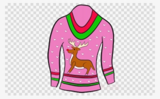 Download Ugly Sweater Clip Art Clipart Christmas Jumper - Cute Cartoon Dress Girl #4665101