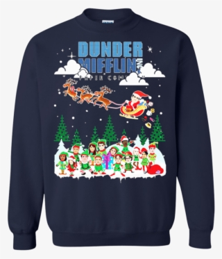 Nbc The Office Dunder Mifflin Ugly Christmas Sweater - Supreme And Bape Crossover #4665164