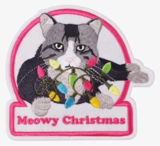 Meowy Christmas Led Ugly Sweater Patch - Christmas Jumper #4665646