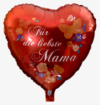 Related Images To Muttertag Ballon Herz Mit Blumen - Heart #4666433