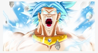 Banner Black And White Download Dragon Ball Super By - Dragon Ball Super Broly Blue #4669614
