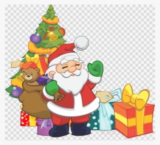 Download Thanksgiving Coloring Books For Kids Clipart - Clip Art Santa And Christmas Tree #4672199