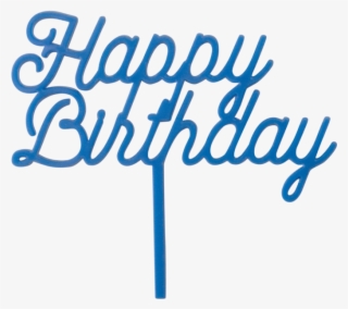 Happy Birthday Toppers Blue #4672904